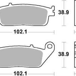 Brzdové destičky DP Brakes přední HONDA SH 350 rok 21-24