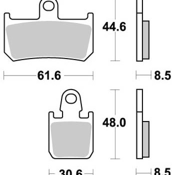 Brzdové destičky MR3 přední YAMAHA V-MAX 1700 rok 09-18 