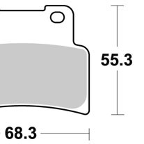 Brzdové destičky SBS přední YAMAHA MT 125 (ABS) rok 14-20