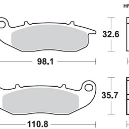 Brzdové destičky Brembo přední HONDA CRF 250 L rok 13-21