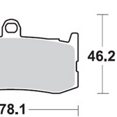 Brzdové destičky DP Brakes SDP přední TRIUMPH 675 Daytona ro...