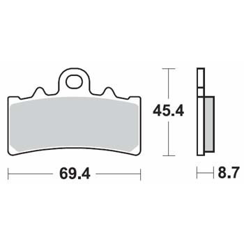 Brzdové destičky DP Brakes přední KTM 125 Duke rok 11-16