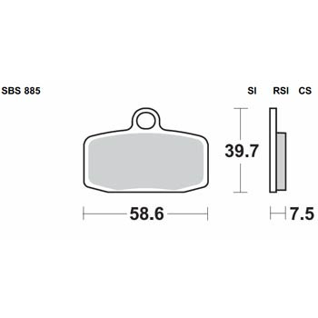 Brzdové destičky DP Brakes SDP přední KTM 85 SX (velká kola)...