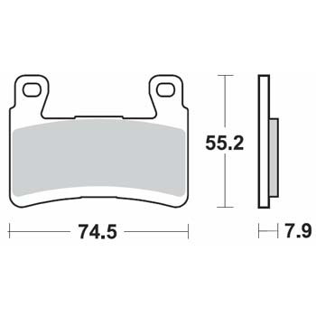 Brzdové destičky Brembo přední KAWASAKI ZX-6R Ninja (636) rok 13-21 