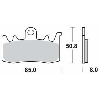 Brzdové destičky Brembo přední BMW F 800 R rok 15-18