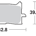Brzdové destičky DP Brakes přední HONDA XL 750 Transalp rok 23