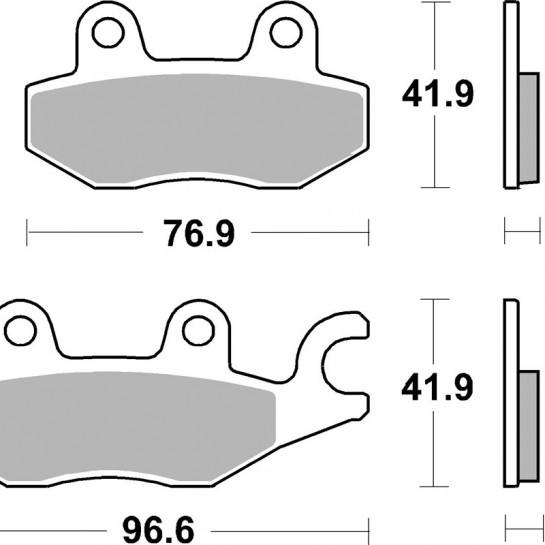 Brzdové destičky SBS přední HONDA CBR 600 RR rok 18-21