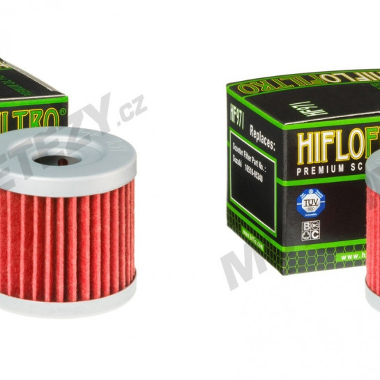 Sada (2ks) olejových filtrů HIFLO SUZUKI Burgman 125 rok 02-16, 16 