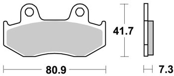 Brzdové destičky Brembo přední HONDA SCV 100 Lead rok 00-08