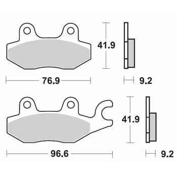 Brzdové destičky Brembo přední KAWASAKI Z 125 Pro rok 18-24