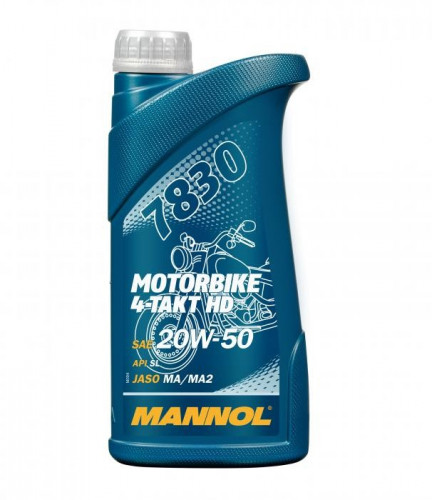 MANNOL 4T MOTORBIKE HD 20W50 1L V-TWIN MA2 , API SL