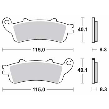 Brzdové destičky SBS přední HONDA FJS 600 Silver Wing (FCS 600) rok 01-08