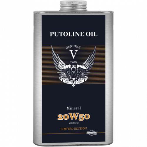 Putoline Genuine V-Twin mineral motorový motocyklový olej 20w50 - 1L