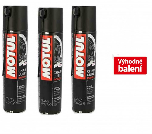 AKCE Sada 3ks Motul Chain Lube Road+ 400ml