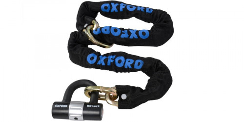 Řetězový zámek na motocykl HD LOOP s kovaným okem pro možnost provléknutí do smyčky, OXFORD (délka 1