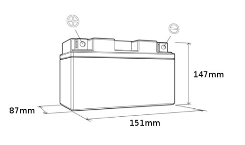 Baterie MR3 TRIUMPH 1050 Speed Triple R, S rok 12-20