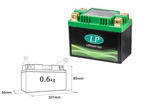 Lithiová baterie LP KAWASAKI KLX 125 rok 03-16