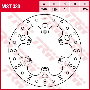 Brzdový kotouč TRW zadní BMW F 650, Funduro, Strada (94-00) rok 94-01