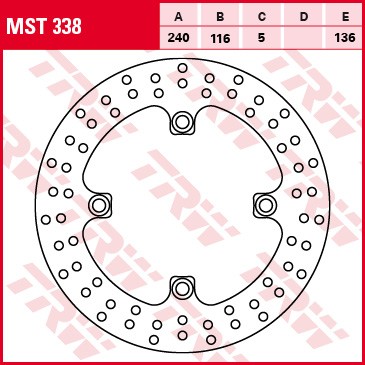 Brzdový kotouč TRW zadní HONDA CBR 600 FS-1,2 Sport (01-02) rok 01-02