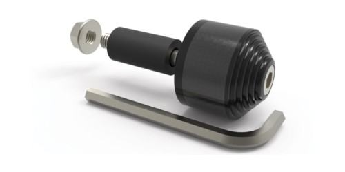 Závaží řídítek Carb Ends 2 s redukcí pro vnitřní průměr 13 a 18 mm (vnější 22 a 28,6 mm), OXFORD (če