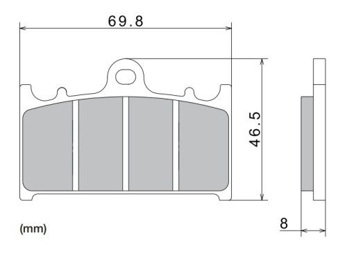 Brzdové destičky NISSIN přední SUZUKI GSX-R 600 rok 97-03