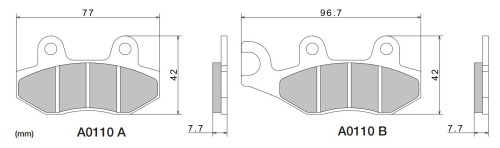 Brzdové destičky NISSIN přední VOGE 500 DS / DSX rok 23-25