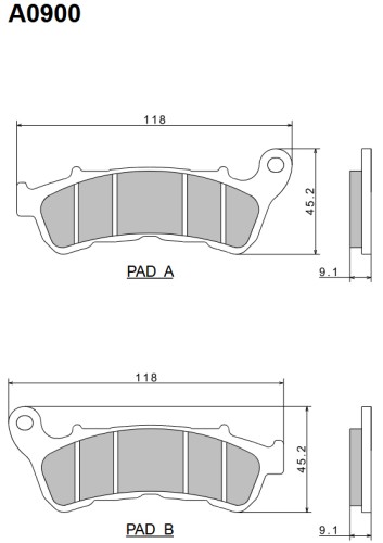Brzdové destičky NISSIN pro model s ABS přední HONDA CBF 500 rok 04-08