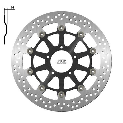 Brzdový kotouč NG přední plovoucí DUCATI 996 Sport Touring ST4S (02-04) rok 07-09
