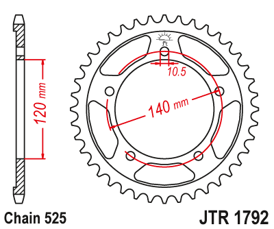 Rozeta TRIUMPH 600 Daytona rok 03-04