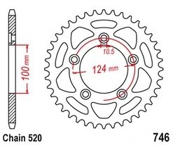 Rozeta DUCATI 800 Scrambler Full Throttle (Next-Gen) rok 23-26