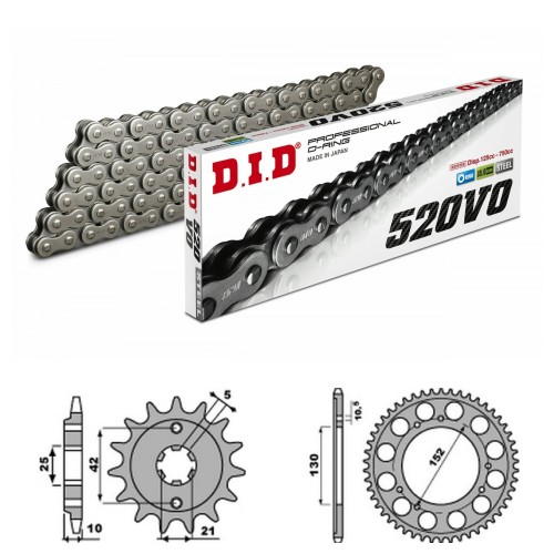 DID Řetězová sada D.I.D O-ring CAGIVA 500 Canyon rok 99-01