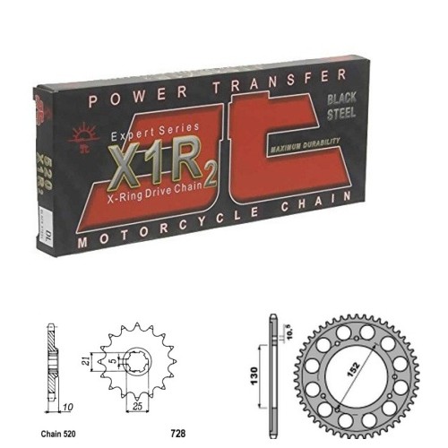 Řetězová sada JT X-ring CAGIVA 600 Canyon rok 96-99