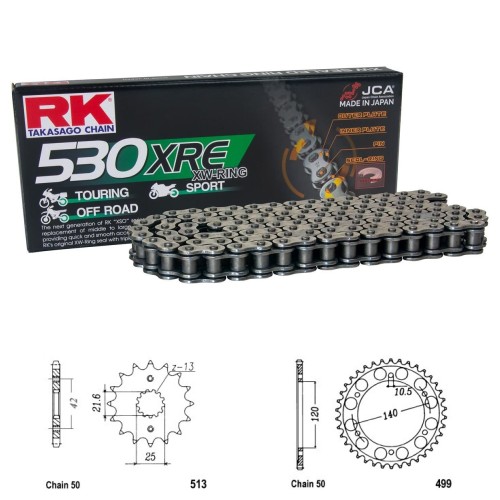 Řetězová sada RK W-ring SUZUKI TL 1000 S rok 97-00