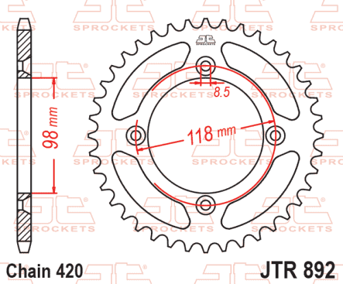 Rozeta KTM 65 SX rok 25-26