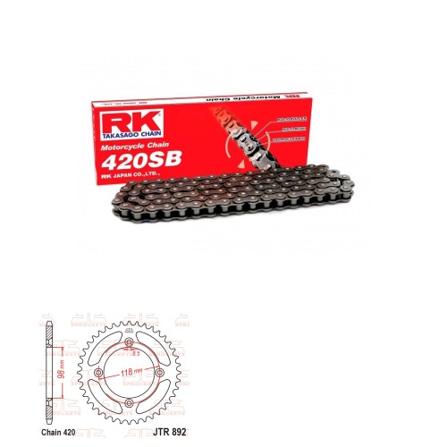 Řetězová sada RK SB GAS GAS MC 65 rok 25-26
