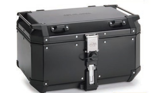 KAPPA centrální kufr 58L MONOKEY KVG580B K'VOYAGER hliníkový, černý anodizovaný, BLACK LINE