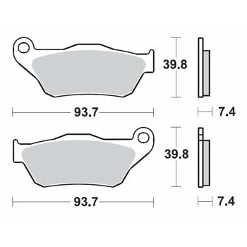 Brzdové destičky SBS přední YAMAHA X-Max 125 rok 06-09