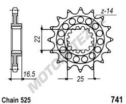 Řetězové kolečko DUCATI 916 SPS Sport Production (94-00) rok 04-07