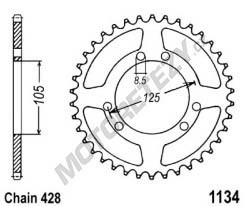 Rozeta YAMAHA XT 125 X rok 05-10