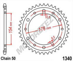 Rozeta HONDA 800 Crossrunner rok 11-14