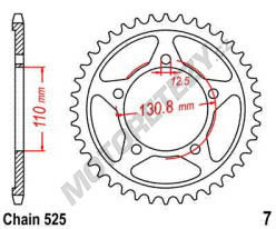 Rozeta BMW S 1000 RR rok 12-18