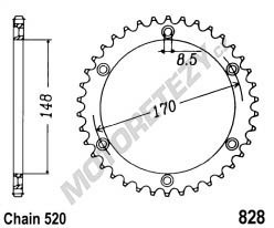 Rozeta SUZUKI DR 800 S Big (88-93) rok 91-93