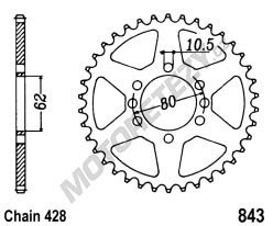 Rozeta YAMAHA XT Z 125 (02-04) rok 02-04