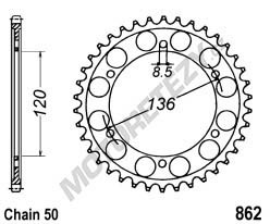 Rozeta YAMAHA XJ 600 H,N (89-90) rok 89-90