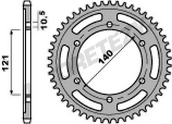 Kalená rozeta CAGIVA 650 Raptor / V-Raptor rok 01-06