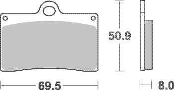 Brzdové destičky Brembo přední DUCATI 750 SS rok 91-02