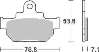 Brzdové destičky TRW Lucas přední SUZUKI VL 250 Intruder LC rok 00-04