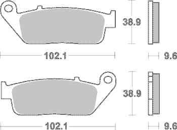 Brzdové destičky TRW Lucas zadní HONDA CTX 1300 rok 14-18