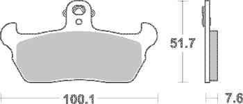 Brzdové destičky DP Brakes přední APRILIA 600 Tuareg Wind rok 90-92