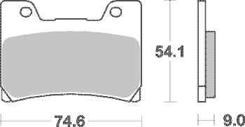 Brzdové destičky SBS přední YAMAHA TDM 850 rok 96-01